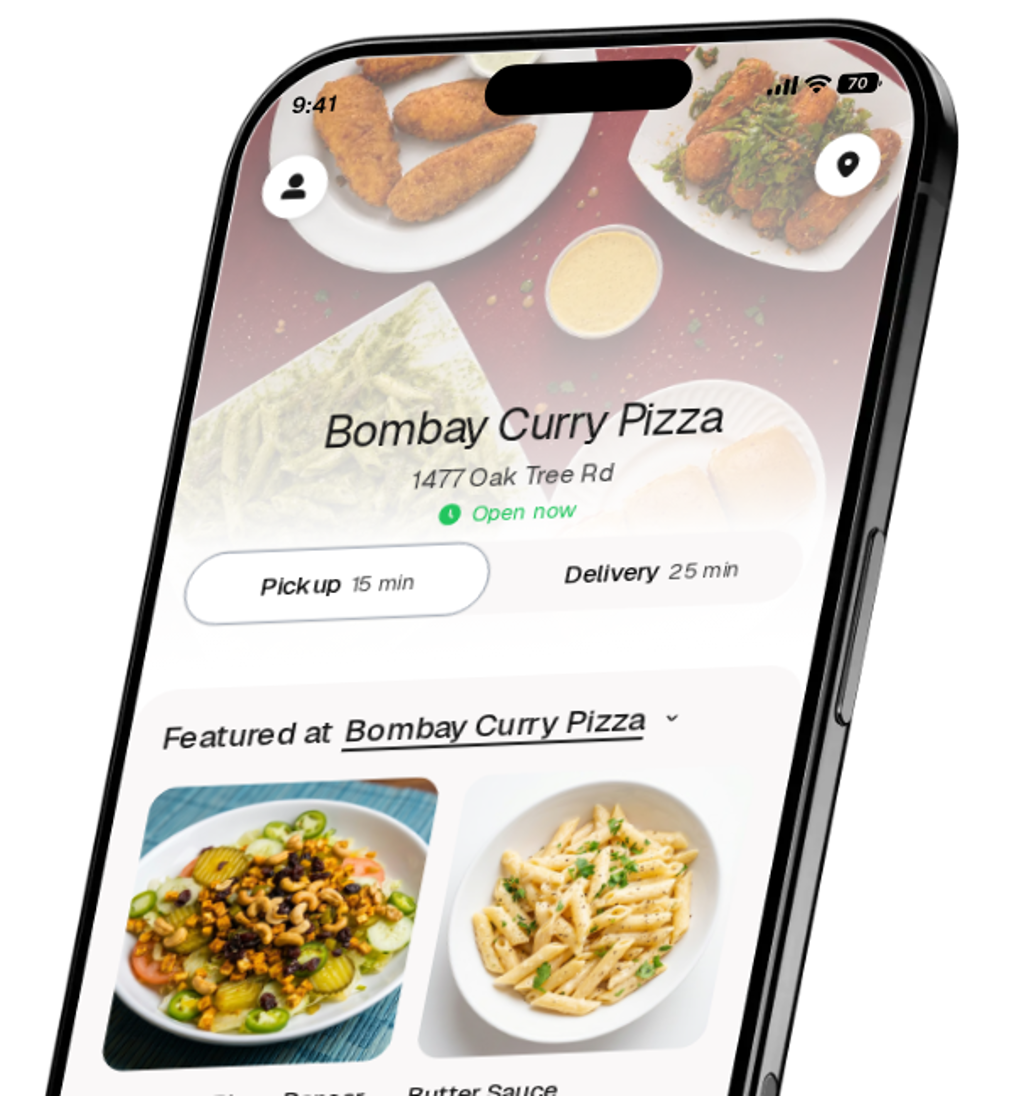 Bombay Curry Pizza app preview